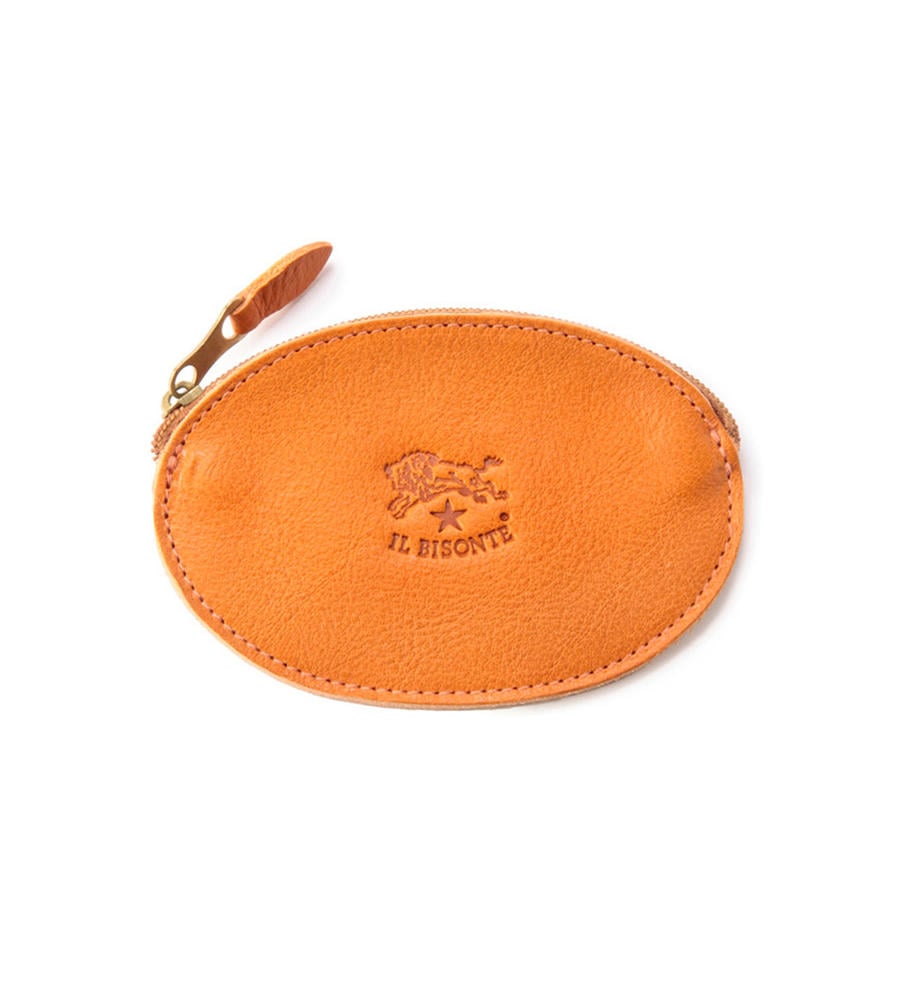 ♡新品未使用　イルビゾンテ　ケース　小銭入れ　レアカラー♡ IL BISONTE(イルビゾンテ)レザー ビッグロゴ型押し L型