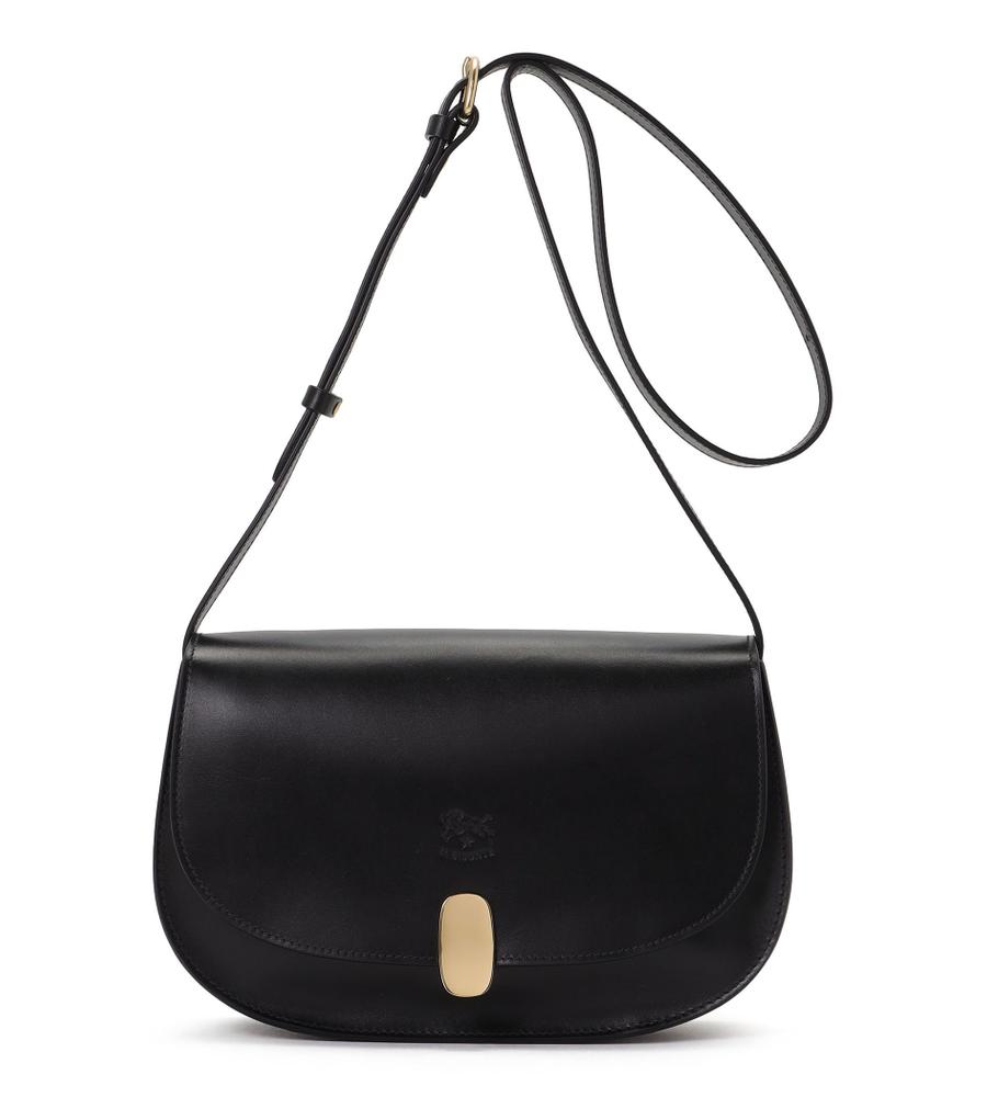 極美品✨イルビゾンテ　ボディバッグ　レザー　ブラック　金ボタン　フラップ クロスボディバッグ | 2025 AUTUMN WINTER | 新着 | オンライン