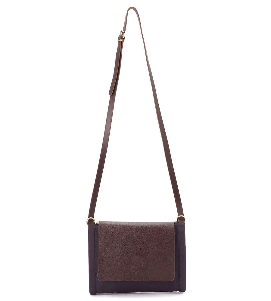 ★新品★イルビゾンテ　ファー付きショルダーバッグ　クロスボディバッグ　羊革　茶 クロスボディバッグ | クロスボディ & ショルダーバッグ | バッグ